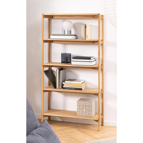 Brandon Oak Wood Shelving Unit