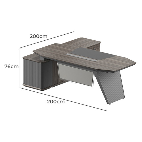 Calliope III Executive Desk with Return
