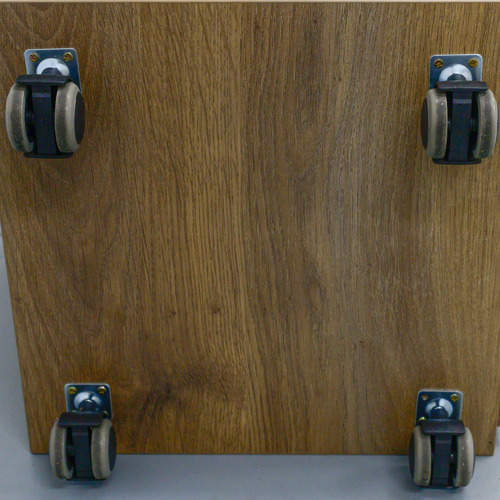 Dark Timber Daxton Mobile Office Cabinet