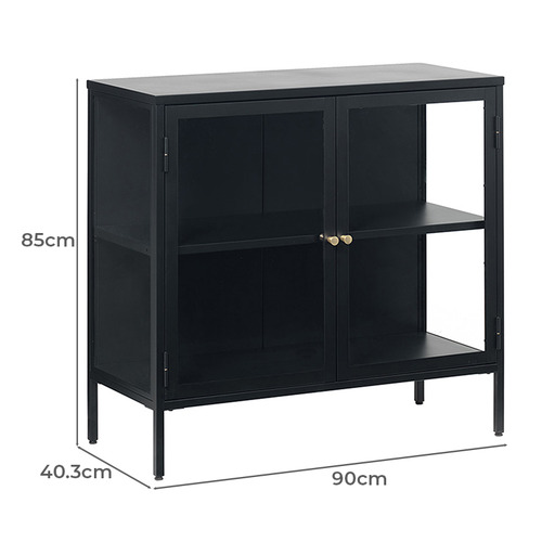 Dexter 2 Shelf Display Cabinet