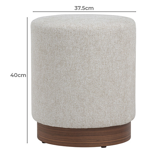 Beige Wesley Ottoman