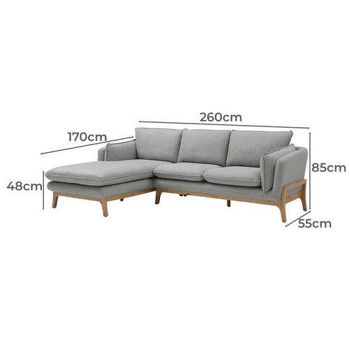 Ralph 3 Seater Sofa with Chaise