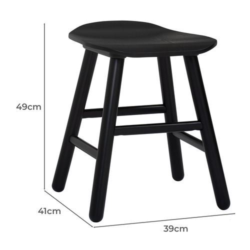 Hans Malaysian Oak Wood Stool