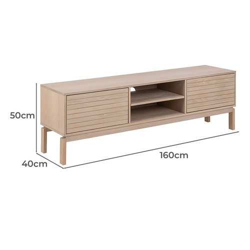 Lyndal Oak Wood Entertainment Unit