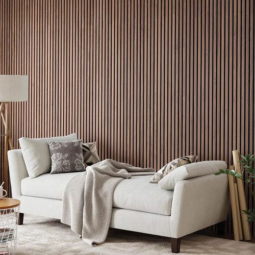 Naturaflex 2700 x 600mm Walnut Flexible Acoustic Wall Panels