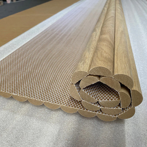 Naturaflex 2700 x 595mm Oak Flexible Double Half-Round Wall Panels