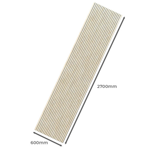 Naturaflex 2700 x 600mm Oak Flexible Thin Wall Panels