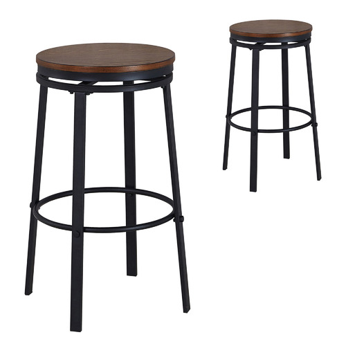 Lennox Home Living 76cm Abbe Swivel Barstools | Temple & Webster