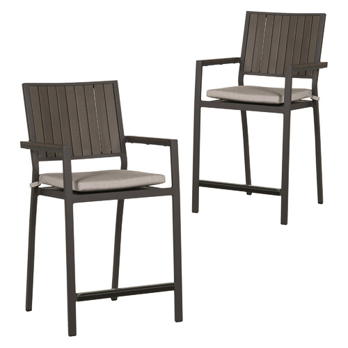 61cm Belfort Aluminium Outdoor Barstools