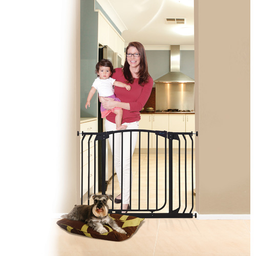 Hallway Standard Security Gate in Black