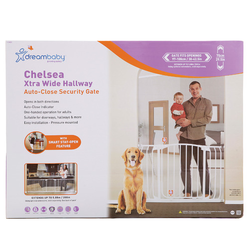 Hallway Standard Security Gate in White