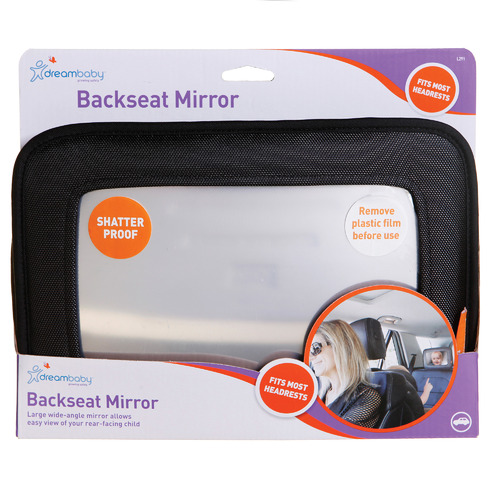Black Backseat Mirror