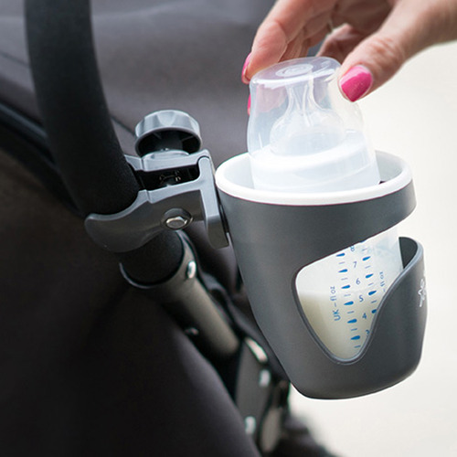 Grey Stroller Drink Holder