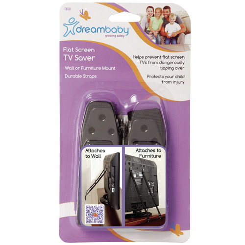 2 Piece Anti Tip TV Strap Pack