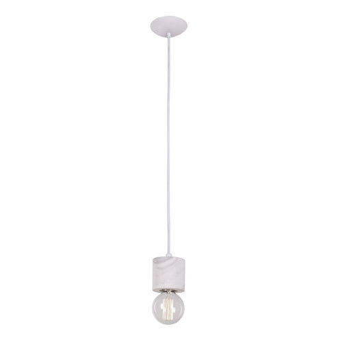 White Carrara Pendant Light