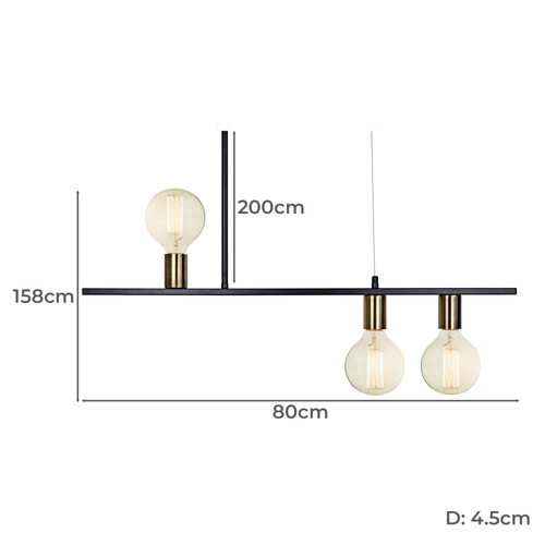 Uporeka 3 Light Aluminium Pendant