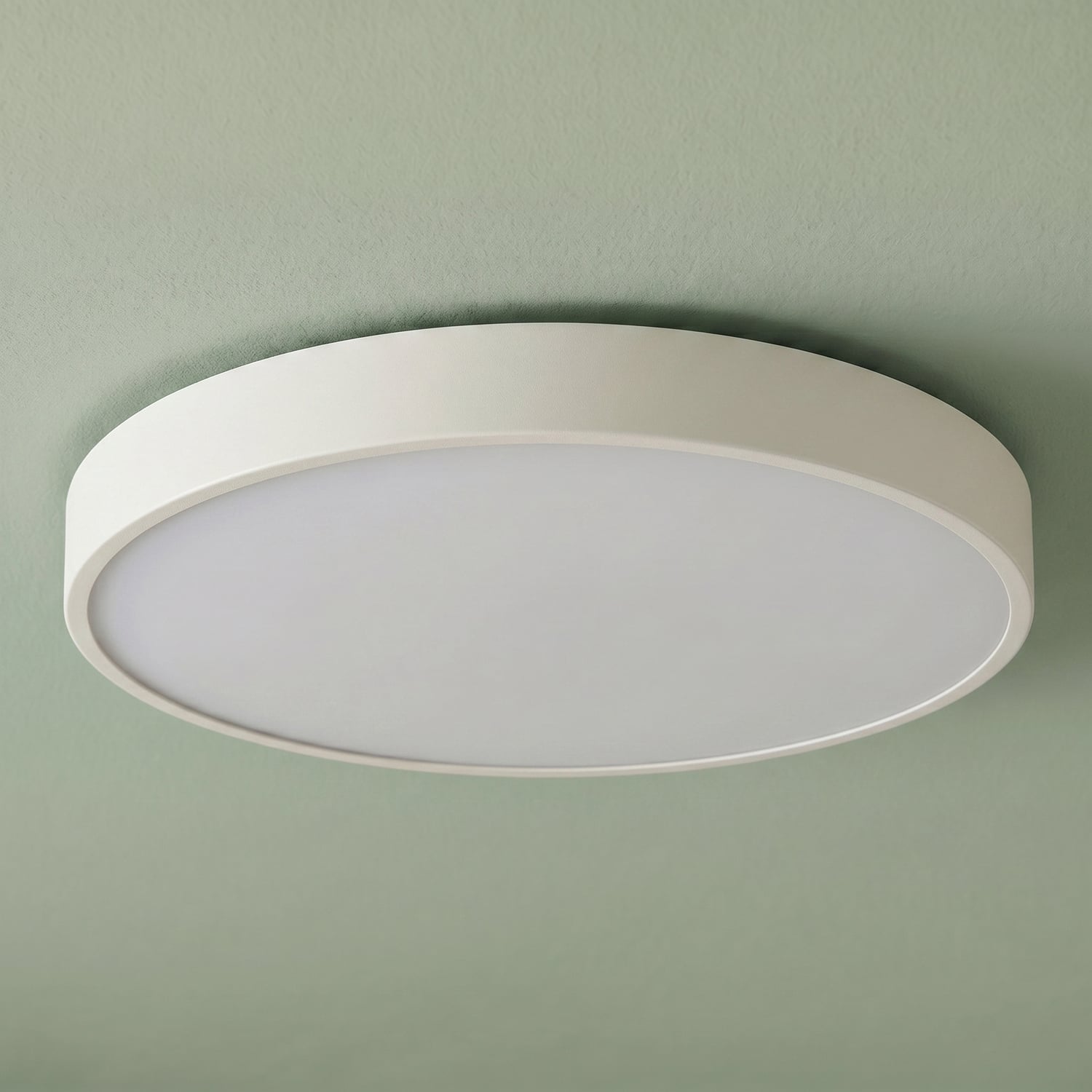 Oblique Aluminium Tri-Coloured LED Oyster Light
