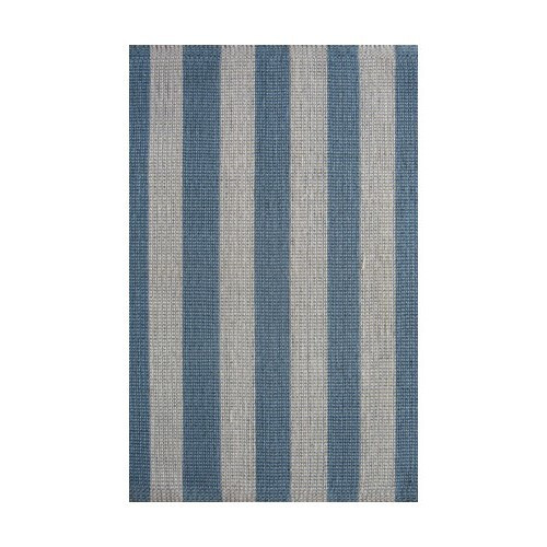 Aria Mats Blue/Cream Stripe Rug Temple & Webster