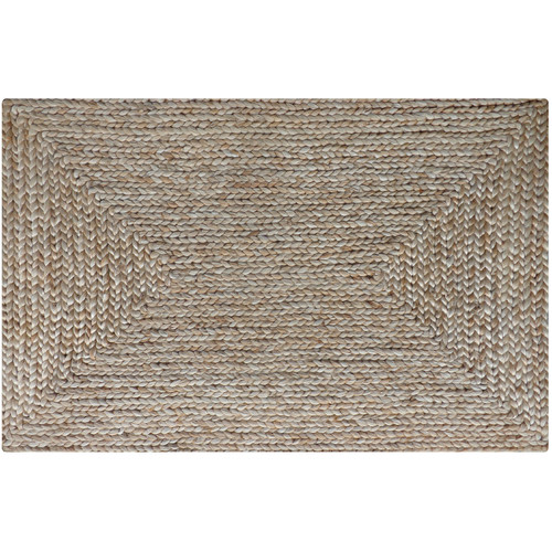 Doormat Designs Jute Braided Rectangle Rug | Temple & Webster