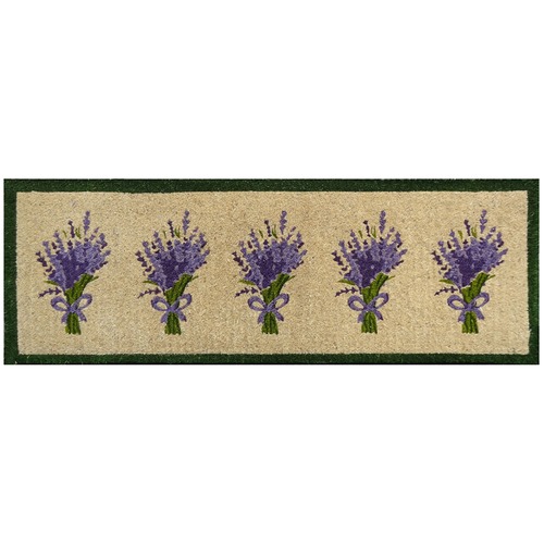 Purple & Green Long Lavender Doormat