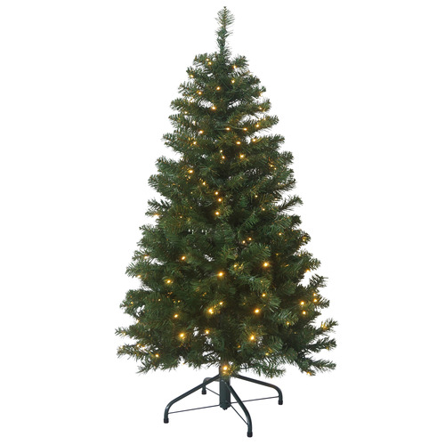 137cm Slimline Faux Pine LED Christmas Tree