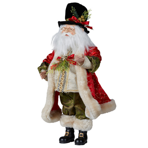 Theodore Santa Claus with Top Hat Ornament | Temple & Webster