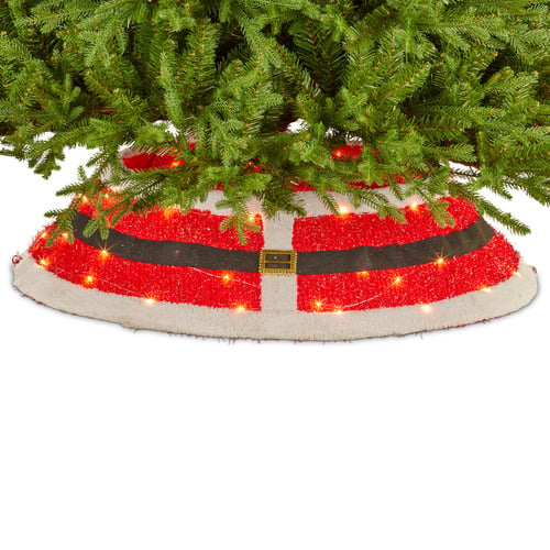 Natasha Christmas Tree Skirt with LED