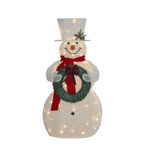 White Snowman LED Outdoor Christmas Decoration
