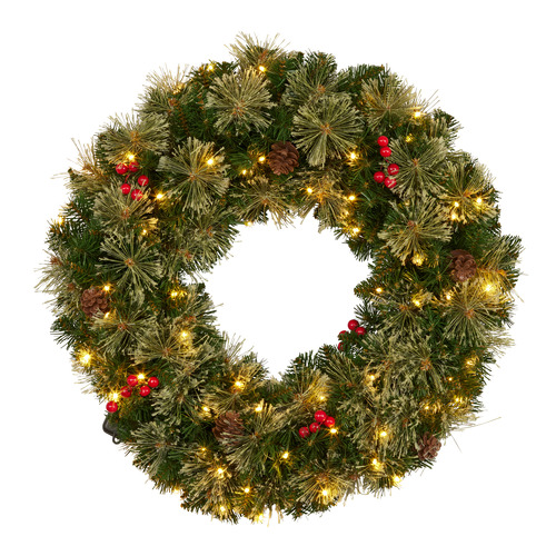 61cm Basit LED Christmas Wreath