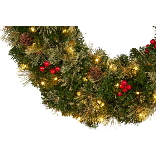 61cm Basit LED Christmas Wreath