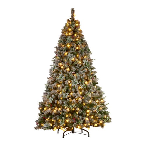 Fayette Snowy Crown Pine LED Christmas Tree