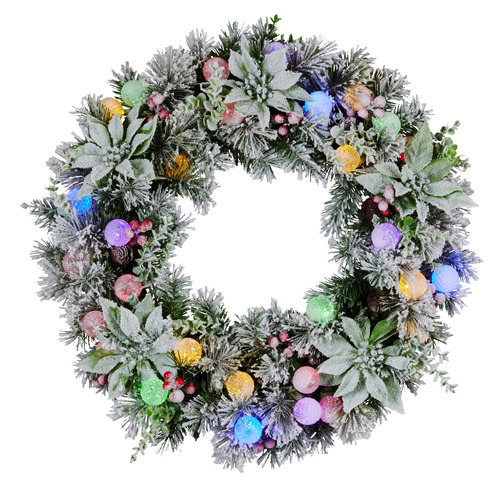 61cm Regina LED Christmas Wreath