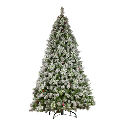 Fayette Snowy Crown Pine LED Christmas Tree