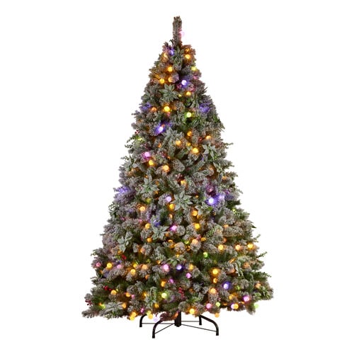 Fayette Snowy Crown Pine LED Christmas Tree