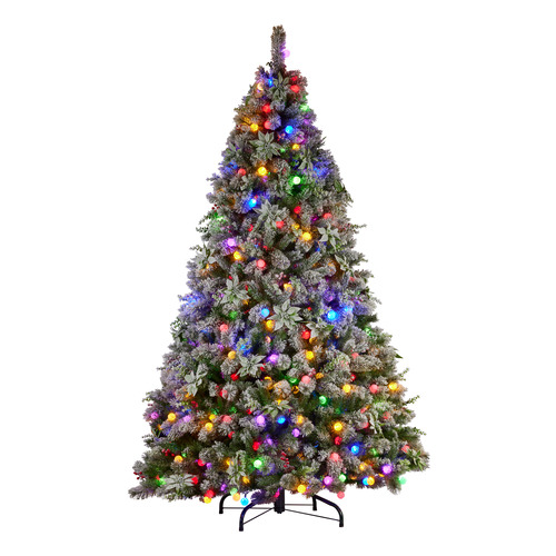 Fayette Snowy Crown Pine LED Christmas Tree