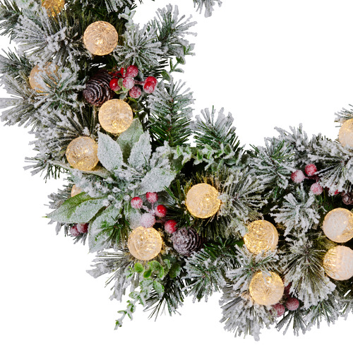 61cm Regina LED Christmas Wreath
