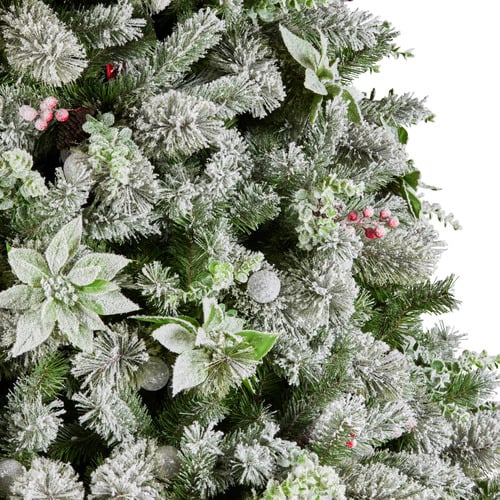 Fayette Snowy Crown Pine LED Christmas Tree