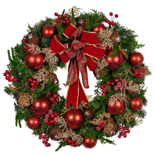 Burgundy Ficus Garland Thick Leaves