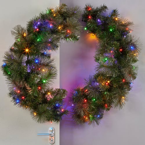 Salem LED Glittery Split Christmas Wreath
