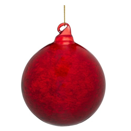 Faint Crackle Glass Baubles