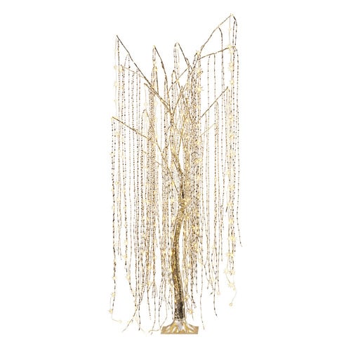 180cm Silver Polarisse LED Willow Christmas Tree