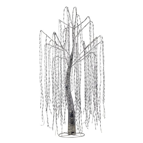 120cm Silver Polarisse LED Willow Christmas Tree