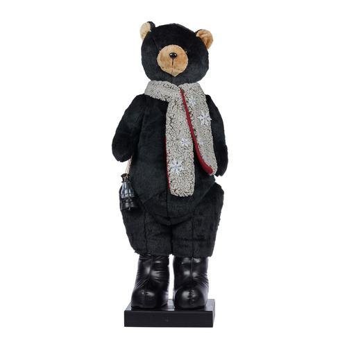 Black Firesa Bear LED Christmas Decoration