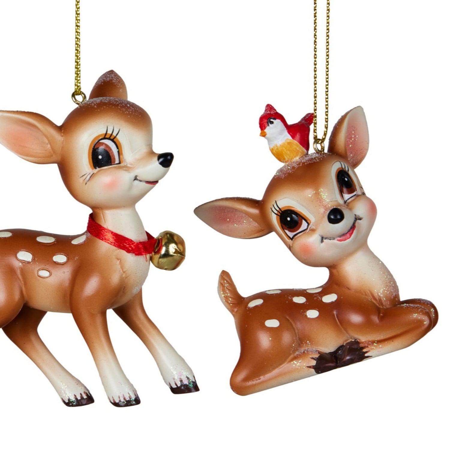 3 Piece Serene Reindeer Hanging Ornament Set