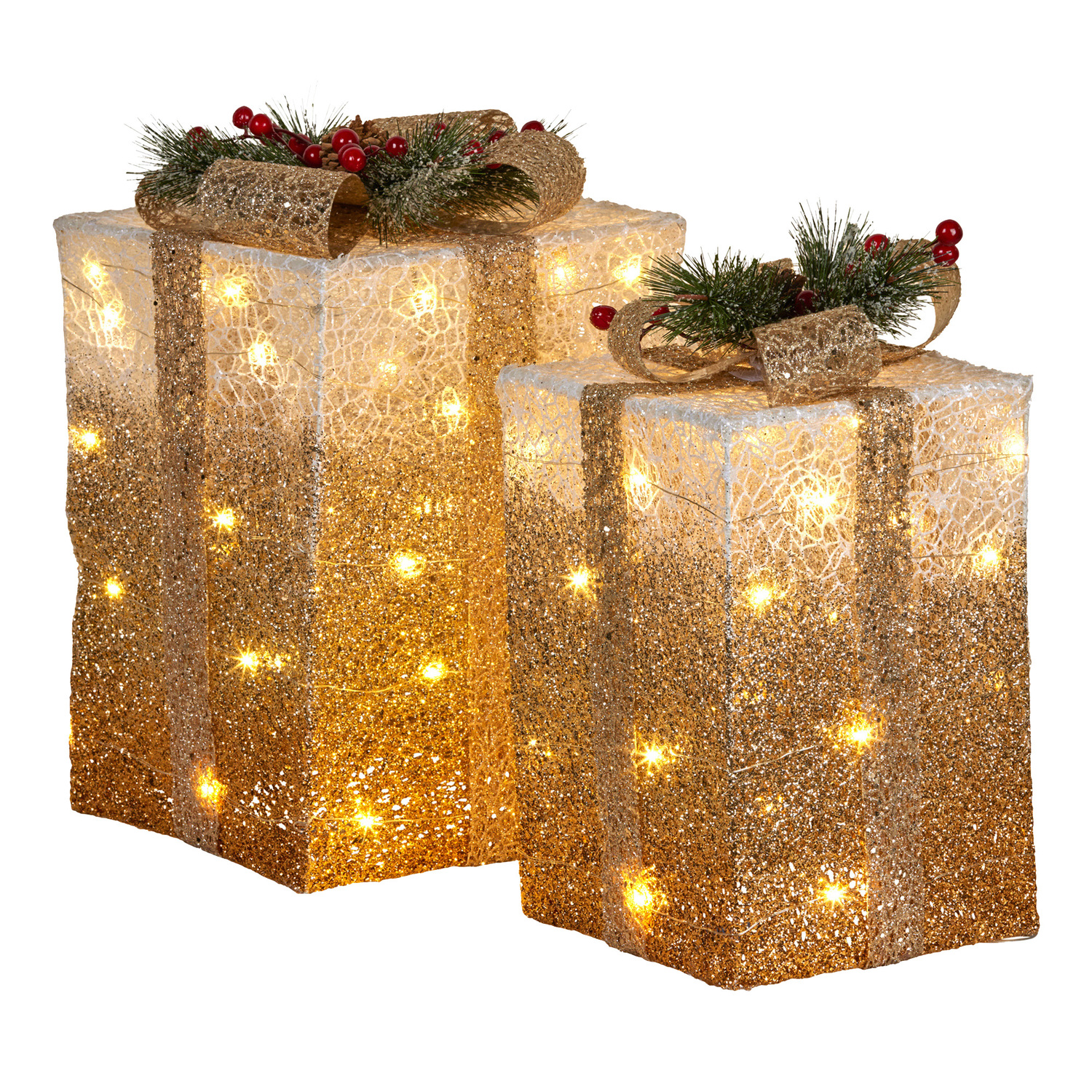 2 Piece Zelda LED Gift Box Christmas Ornament