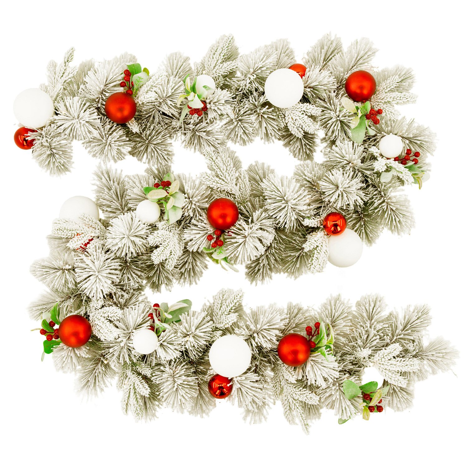 274cm Snowy Elegance Christmas Garland