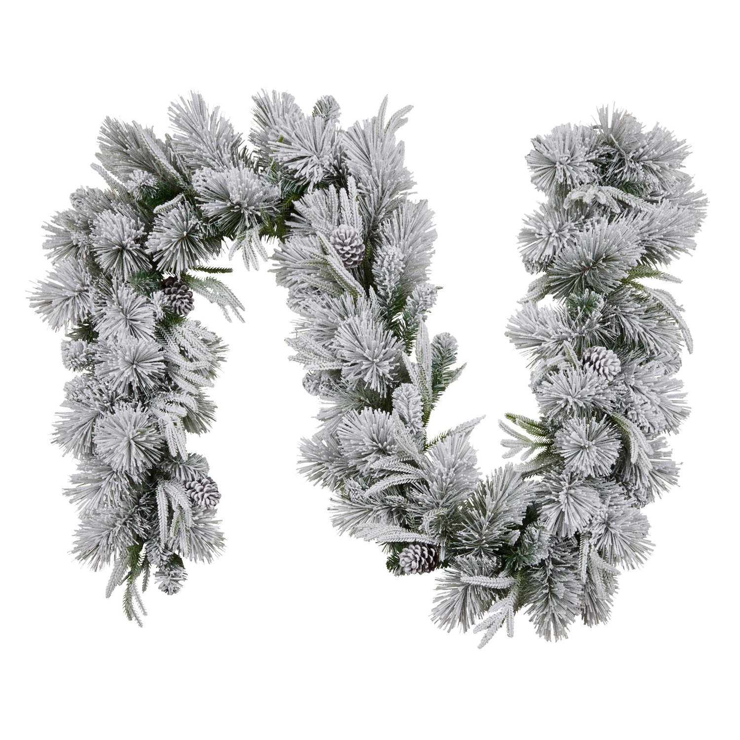 274cm Alpine Snow Christmas Garland