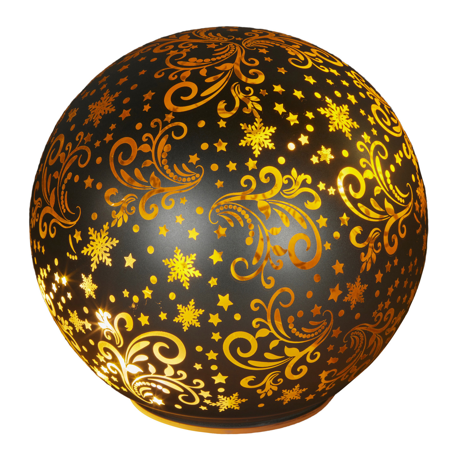 3 Piece Linden Glass Spheres Christmas Ornament