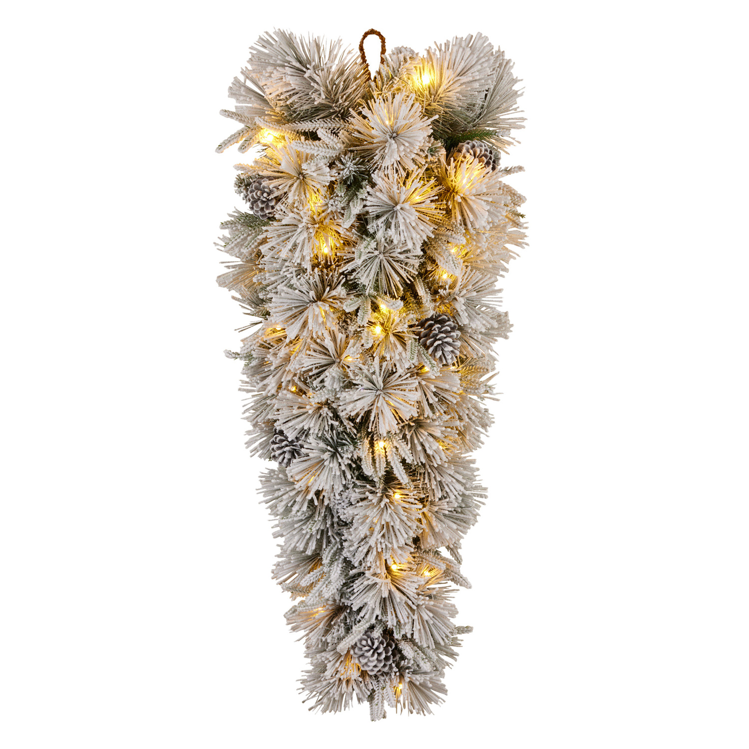 90cm Alpine Snow Christmas Teardrop