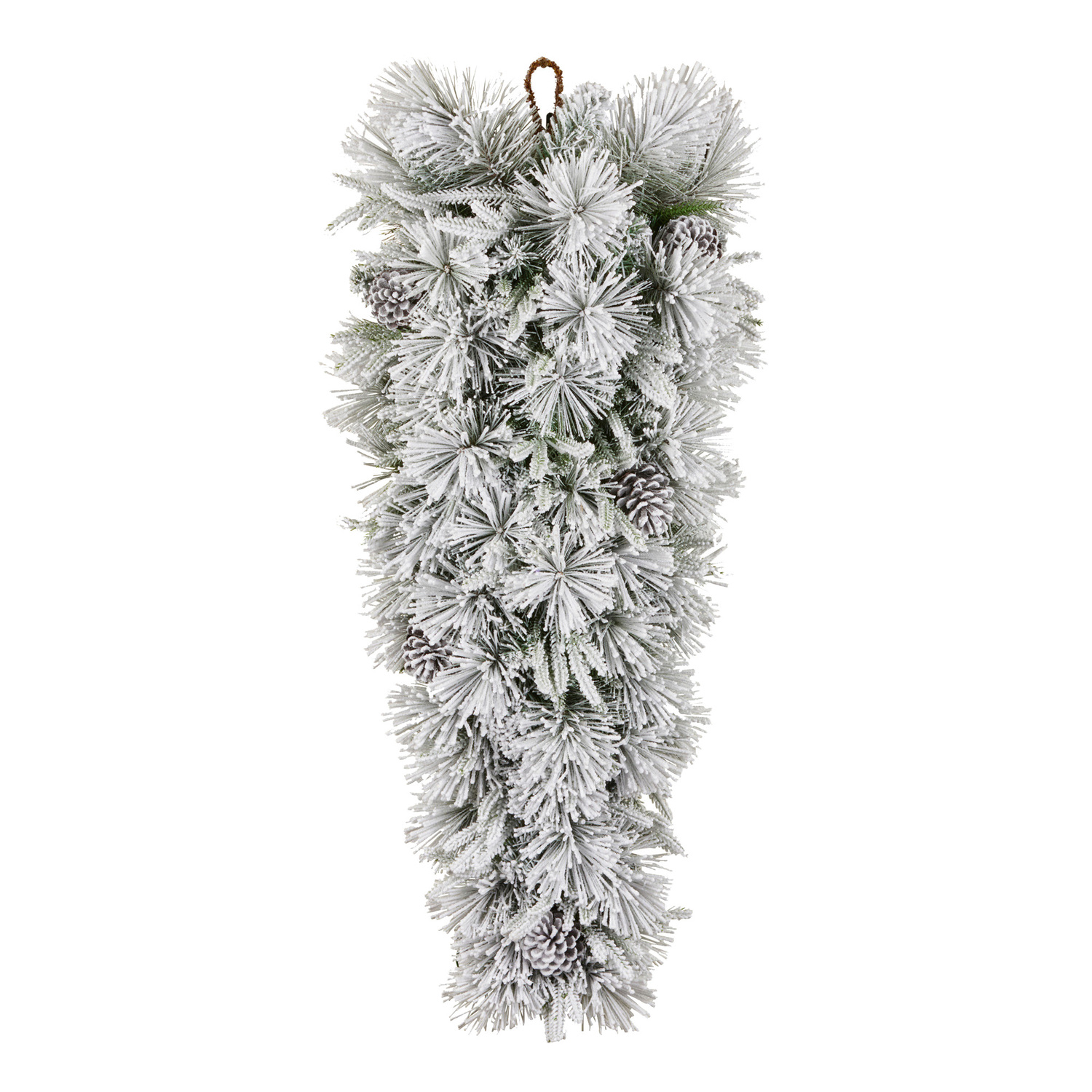 90cm Alpine Snow Christmas Teardrop